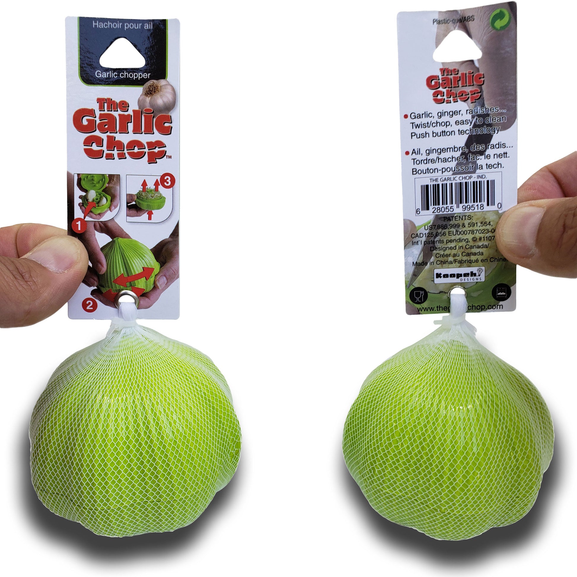 The Garlic Chop front and back