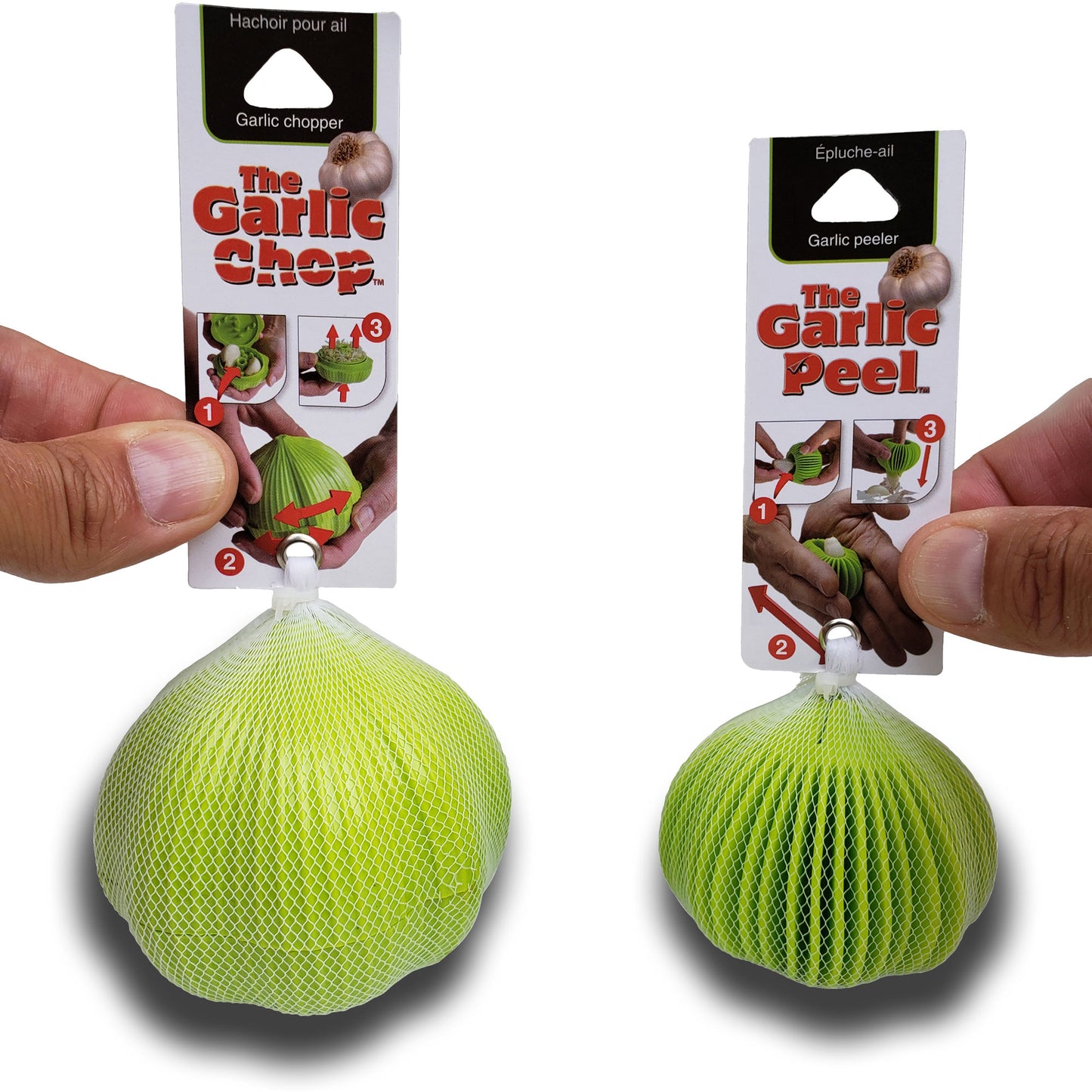 Garlic Chop and Garlic Peel net hanging